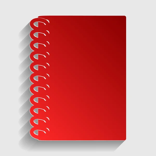 Notebook signo simple — Vector de stock