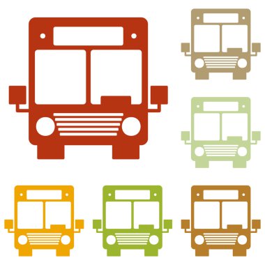 Otobüs işareti illüstrasyon