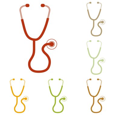 Stetoskop işareti illüstrasyon