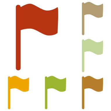 Bayrak illüstrasyon işareti