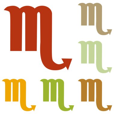 Akrep işareti illüstrasyon