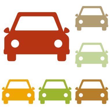 Araba işareti illüstrasyon