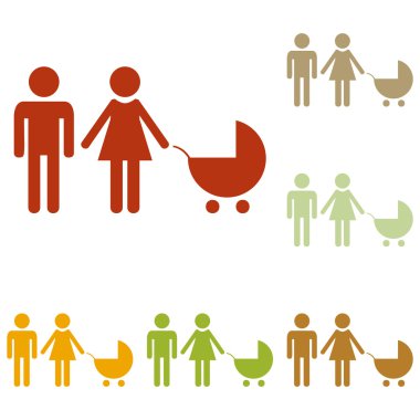 Aile işareti illüstrasyon