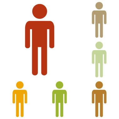 Adam işareti illüstrasyon