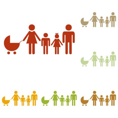 Aile işareti illüstrasyon