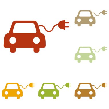 Eko elektrikli otomobil işareti