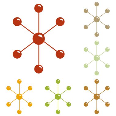 Molekül işareti illüstrasyon
