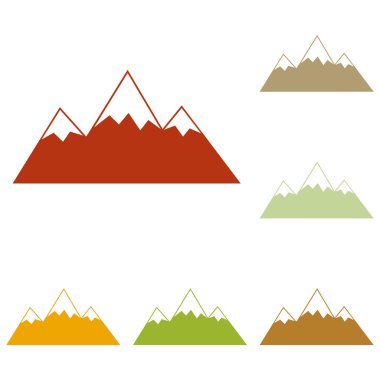 Dağ işareti illüstrasyon