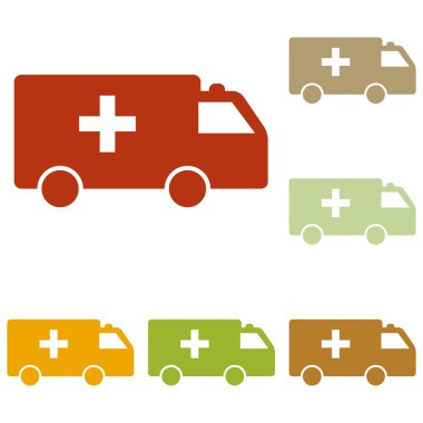 Ambulans işareti illüstrasyon