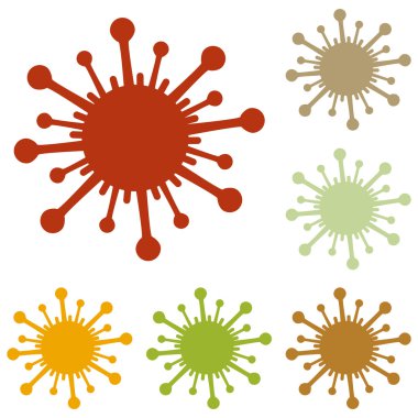 Virüs işareti illüstrasyon