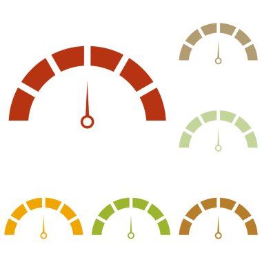 Hız göstergesi işareti illüstrasyon