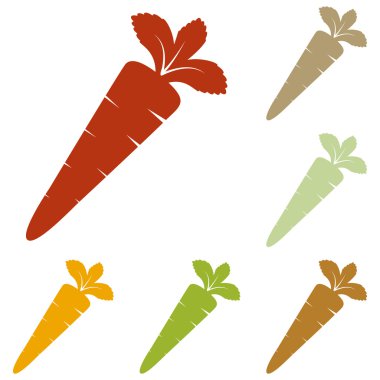 Havuç işareti illüstrasyon