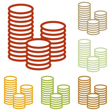 Para işareti illüstrasyon