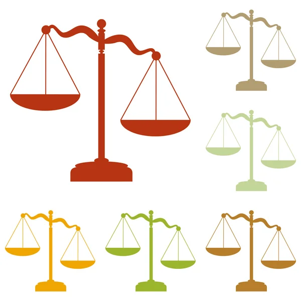 Señal de escalas de justicia — Vector de stock