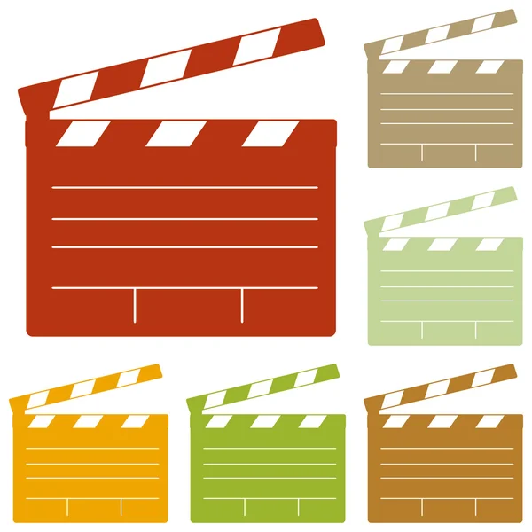 Film clap board cinéma signe — Image vectorielle