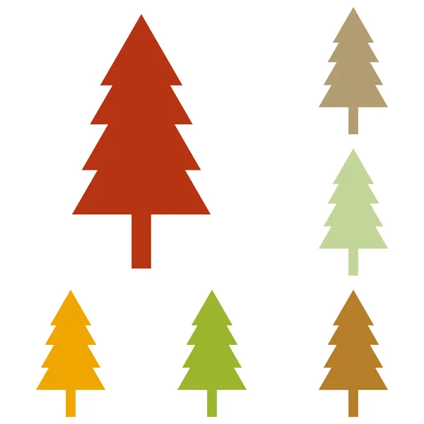 Nový rok strom znamení — Stockový vektor