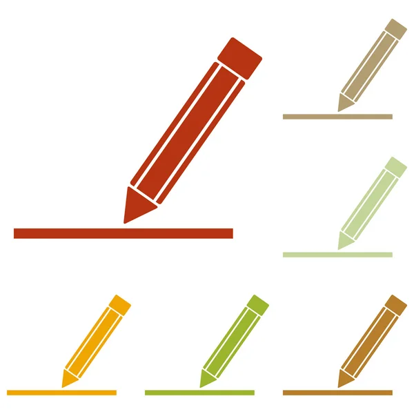 铅笔标志图 — 图库矢量图片