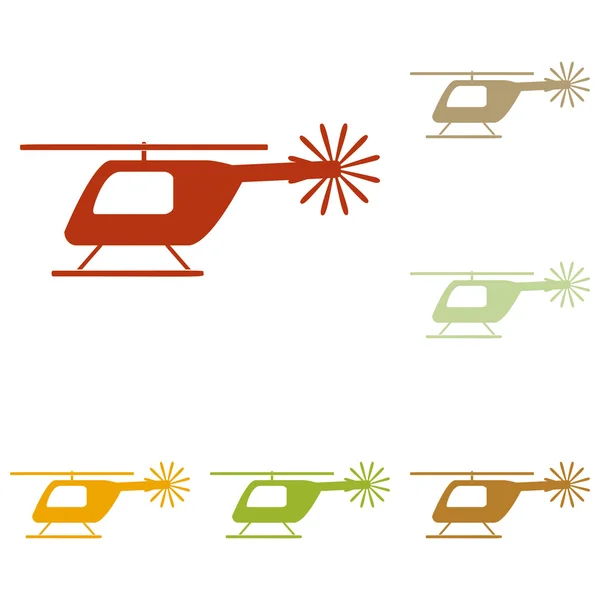 Helikopter teken illustratie — Stockvector