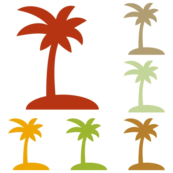 Знак кокосовой пальмы — стоковый вектор