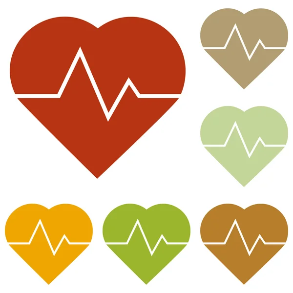 Segno di battito cardiaco illustrazione — Vettoriale Stock
