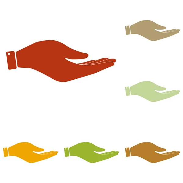 Handzeichen-Illustration — Stockvektor