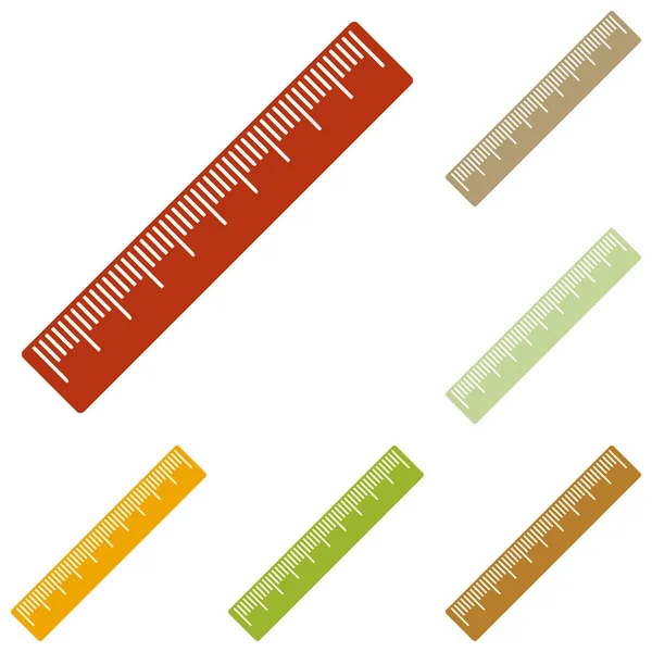 Centimeter ruler sign — Stock Vector