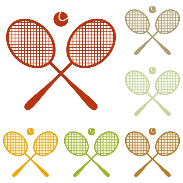 Señal de raqueta de tenis — Vector de stock