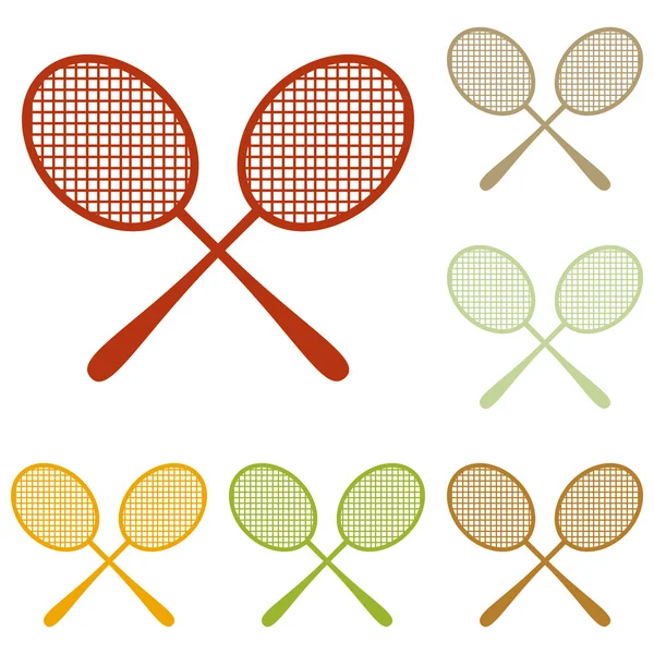 Raquetas de tenis signo — Vector de stock