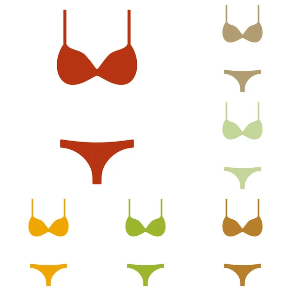 Mulheres wimsuit sinal —  Vetores de Stock