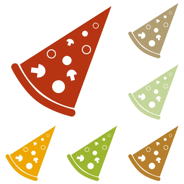 Pizza simple signe — Image vectorielle