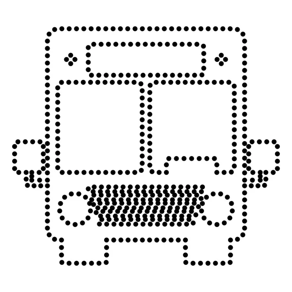 Señal de autobús ilustración — Vector de stock