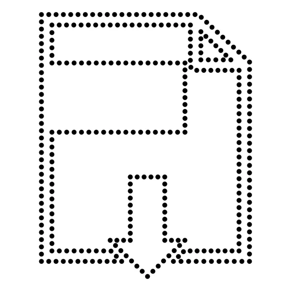 ファイル ダウンロード記号 — ストックベクタ