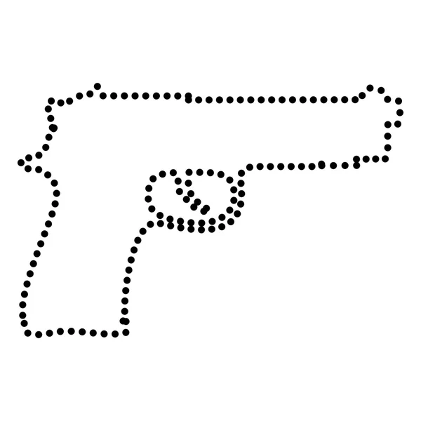 Gun sign illustration — Stock Vector