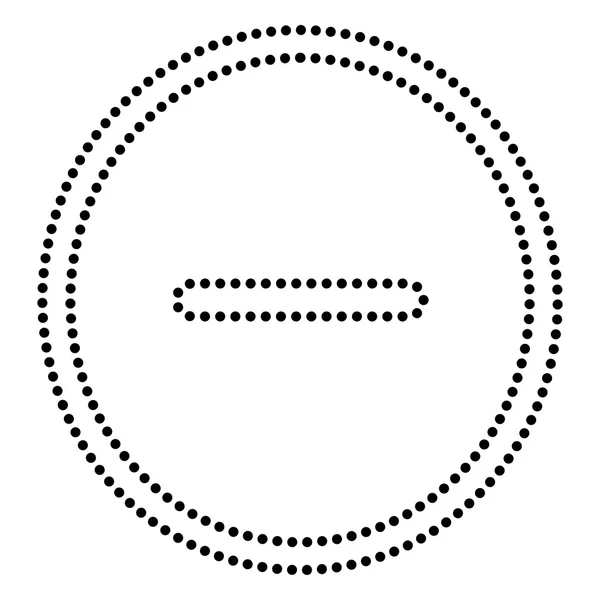 Ilustración de símbolo negativo — Vector de stock