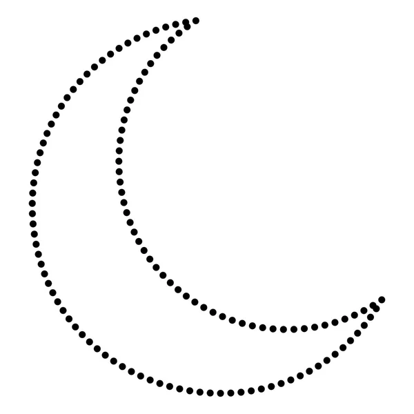 Ilustración signo de luna — Vector de stock