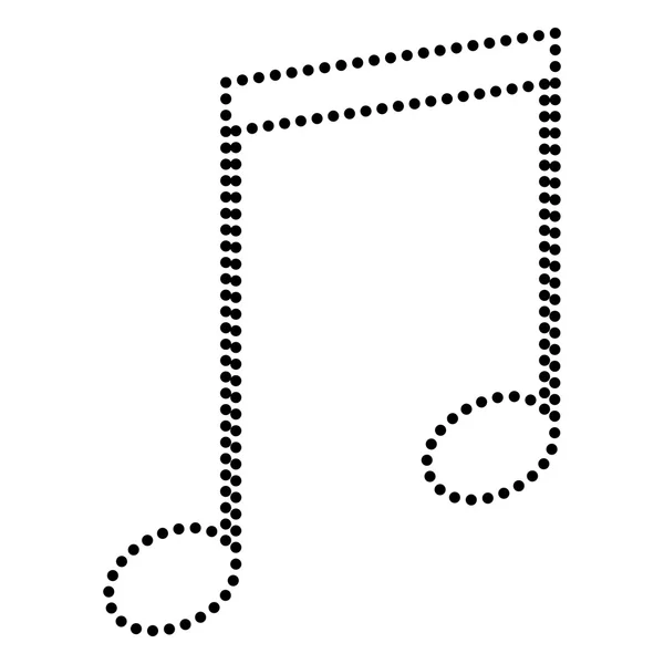 Изображение музыкальных знаков — стоковый вектор