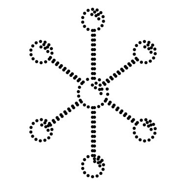 Molekül işareti illüstrasyon