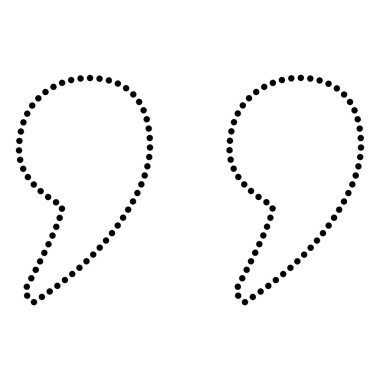 Alıntı işareti illüstrasyon