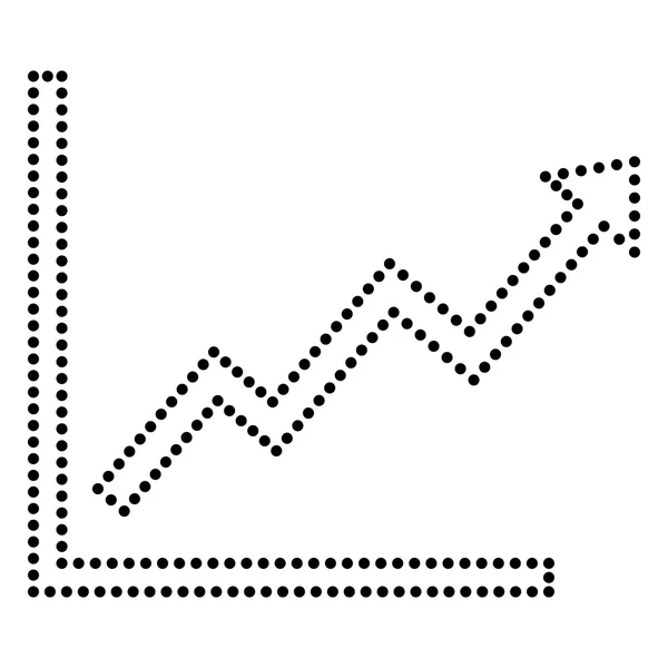 Signo gráfico de barras crecientes — Archivo Imágenes Vectoriales