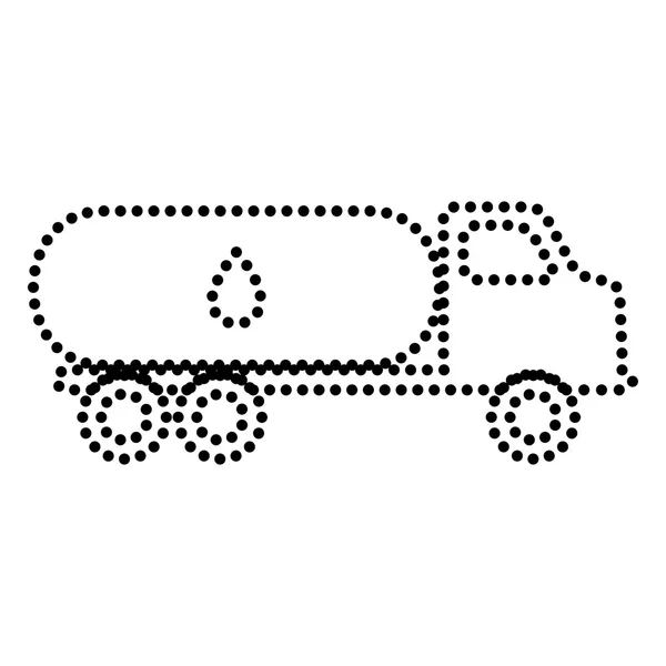 Transporte de coches Signo de aceite — Archivo Imágenes Vectoriales