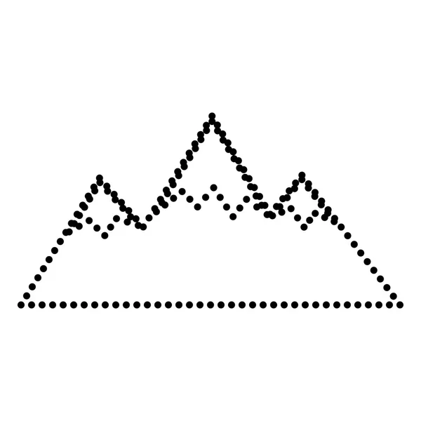 Segno di montagna illustrazione — Vettoriale Stock