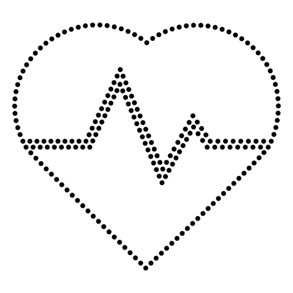 Heartbeat sign illustration — Stock Vector