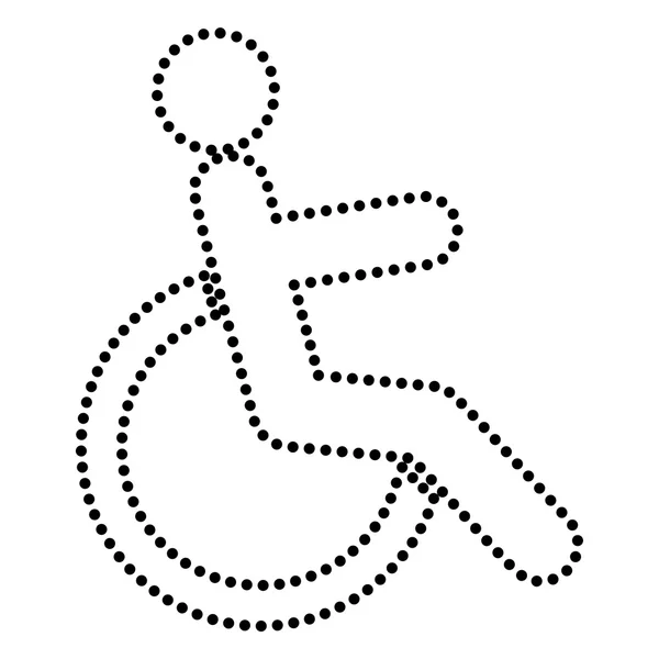 Disabled sign illustration — Stock Vector