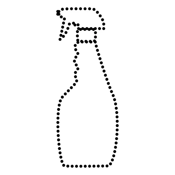 Botella de plástico para limpieza — Vector de stock