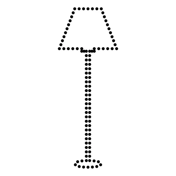 Lampe einfaches Schild — Stockvektor