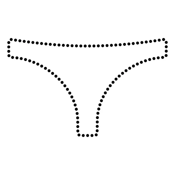 Dámské kalhotky značka — Stockový vektor