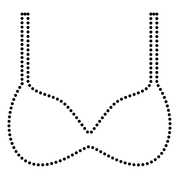 Reggiseno semplice segno — Vettoriale Stock