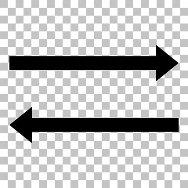 Ok basit kayıt. Saydam arka plan düz stil siyah simgesini.