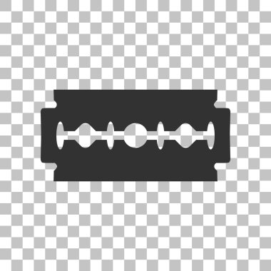 Jilet işareti. Saydam arka plan üzerinde koyu gri simgesi.