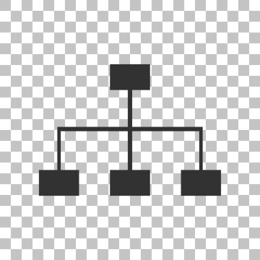 Site harita işareti. Saydam arka plan üzerinde koyu gri simgesi.